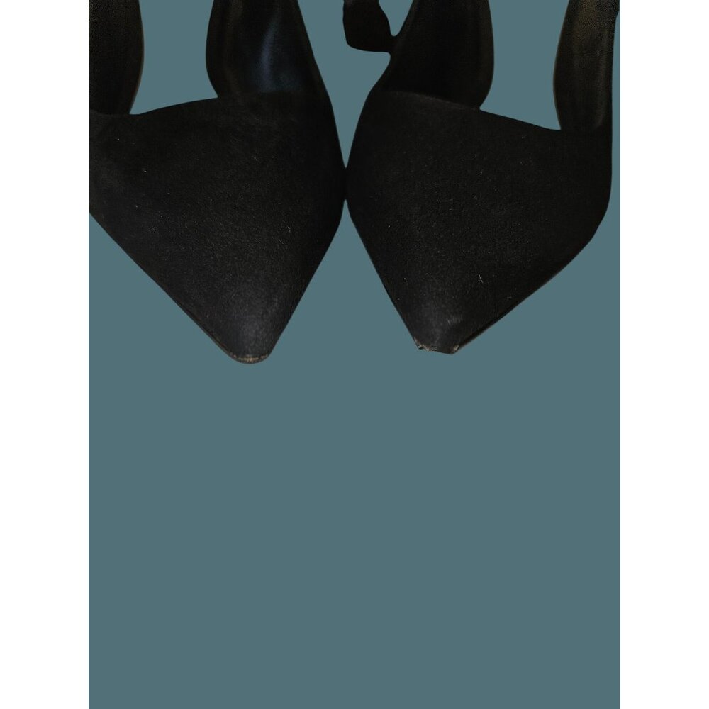 Christian Dior Essence Black Suede Pointy Toe Curved Heel Pumps Women Size 36 - Picture 14 of 16